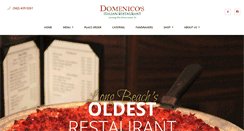 Desktop Screenshot of domenicosrestaurant.com